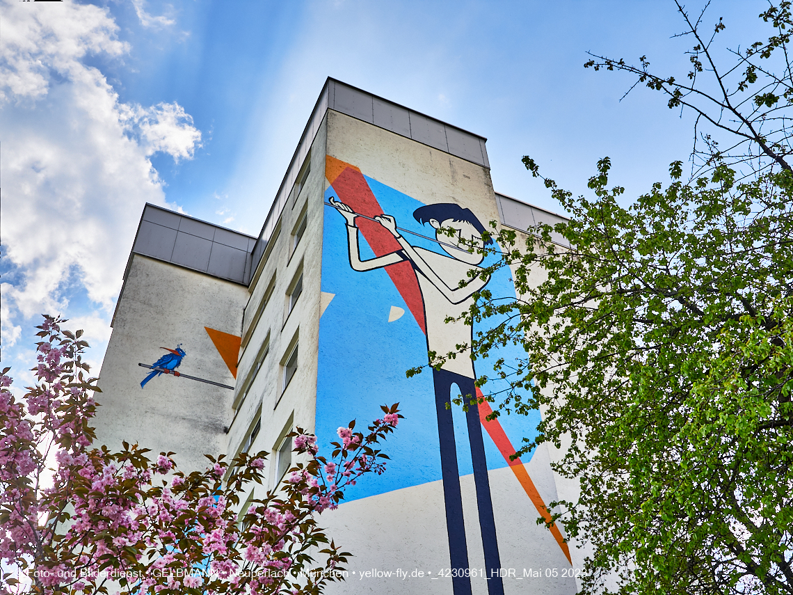 05.05.2023 - Graffiti am Karl-Marx-Ring 75 in Neuperlach